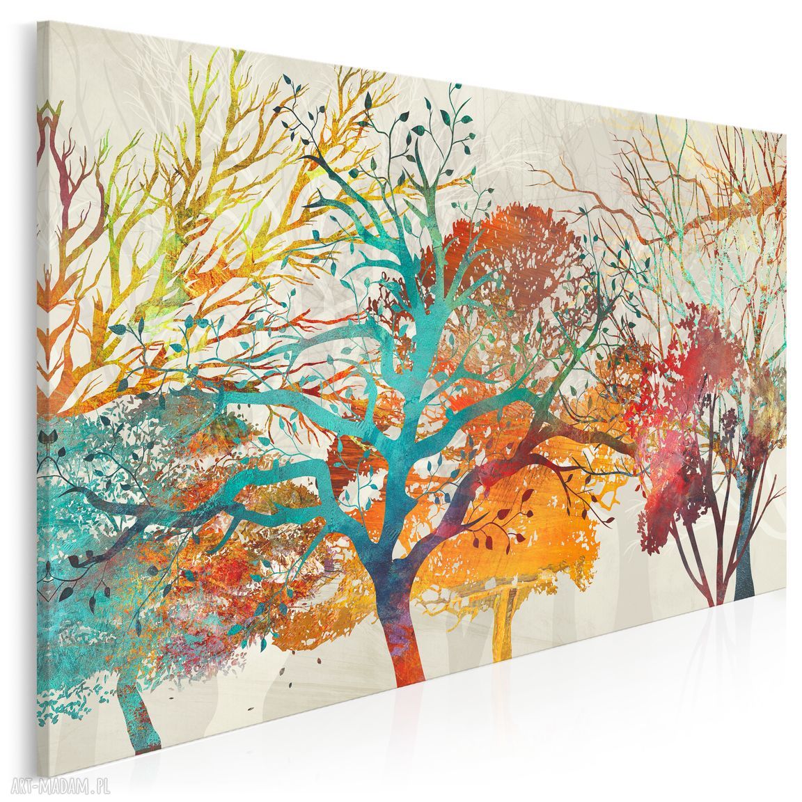Obraz na płótnie Drzewa Natura 120x80 cm - kolorowy, nowoczesny