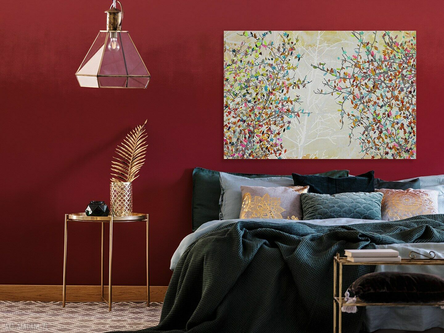 Obraz na płótnie - DRZEWA LIŚCIE - 120x80 cm (23001)