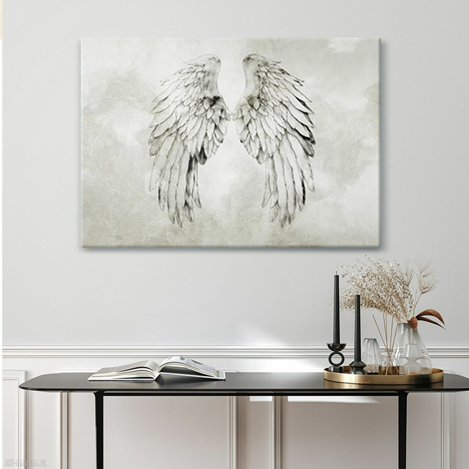 Obraz na płótnie 100x70 cm - skrzydła anioła