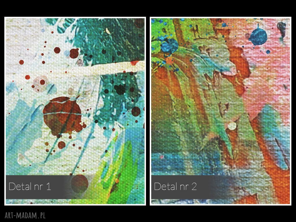 Obraz na płótnie - ABSTRAKCJA KOLORY - 120x80 cm (58101)