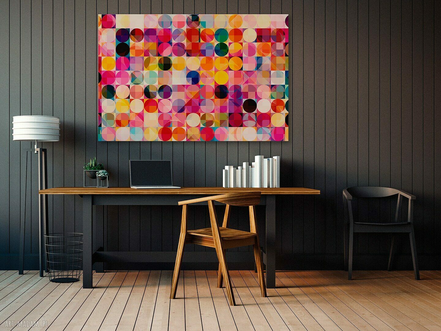 Obraz na płótnie - ABSTRAKCJA KOLORY - 120x80 cm (35101)