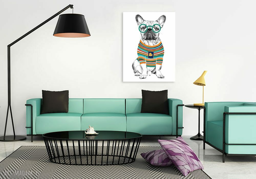 Obraz na płótnie 60x80 cm Bulldog - wysyłka w 24 h