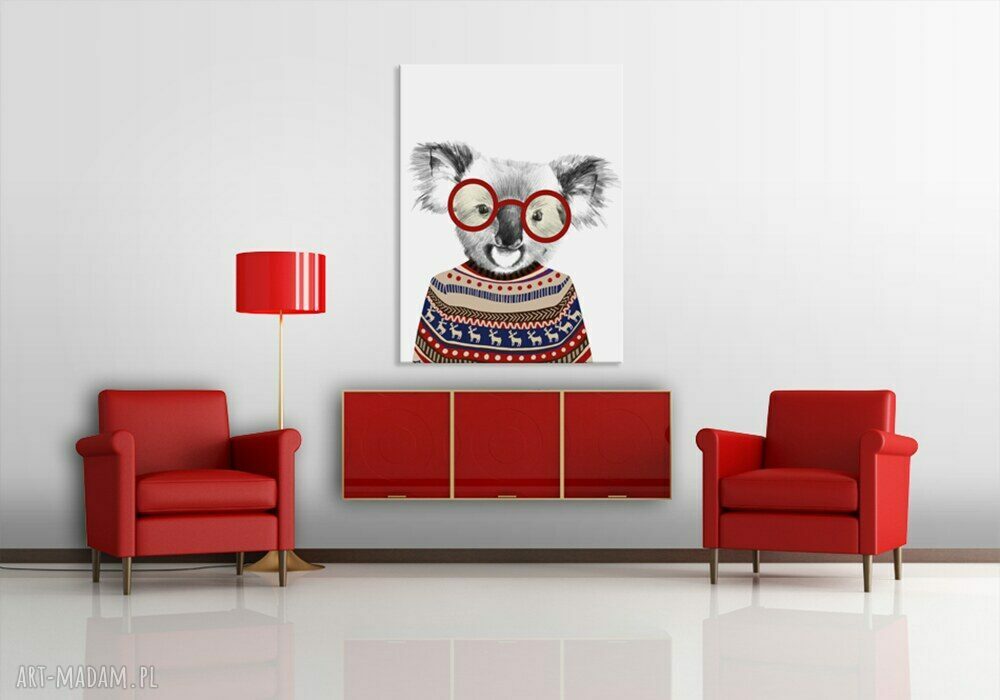 Obraz na płótnie KOALA 60x80 cm - wysyłka w 24h