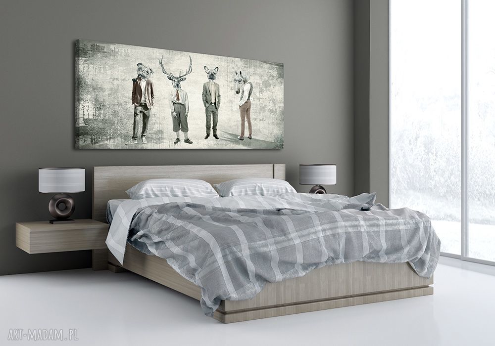Obraz na płótnie 147x60 cm CHŁOPAKI GANG 02233 - wysyłka w 24h