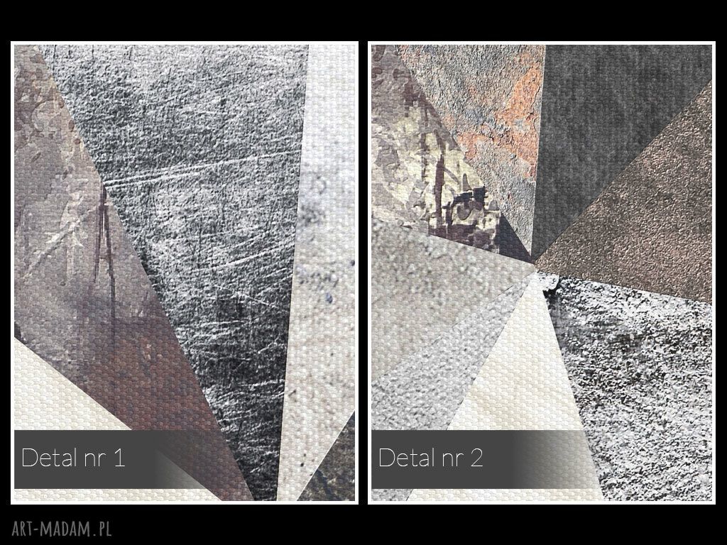 Obraz na płótnie BETON TRÓJKĄTY LOFT 120x80 cm
