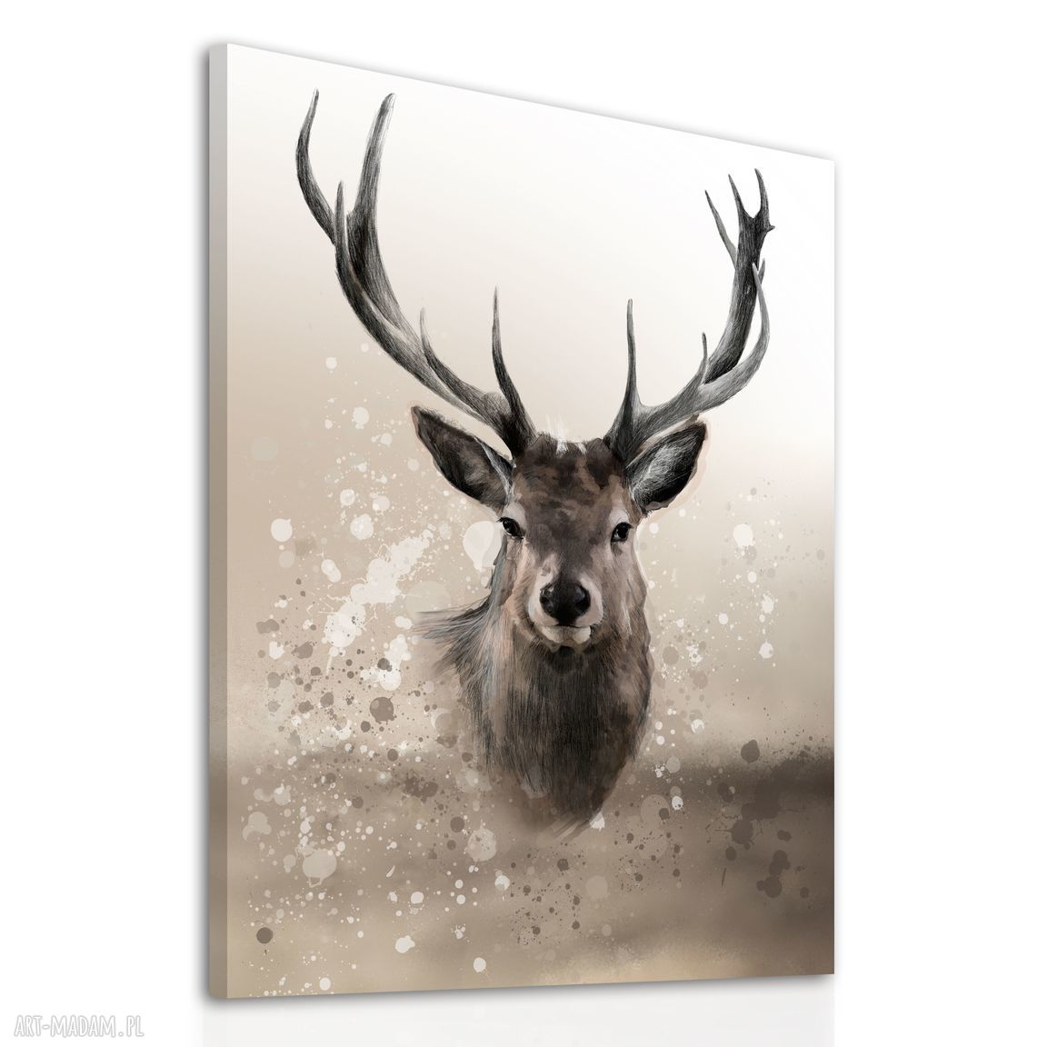 Obraz na płótnie 60x80 cm Jeleń w naturze