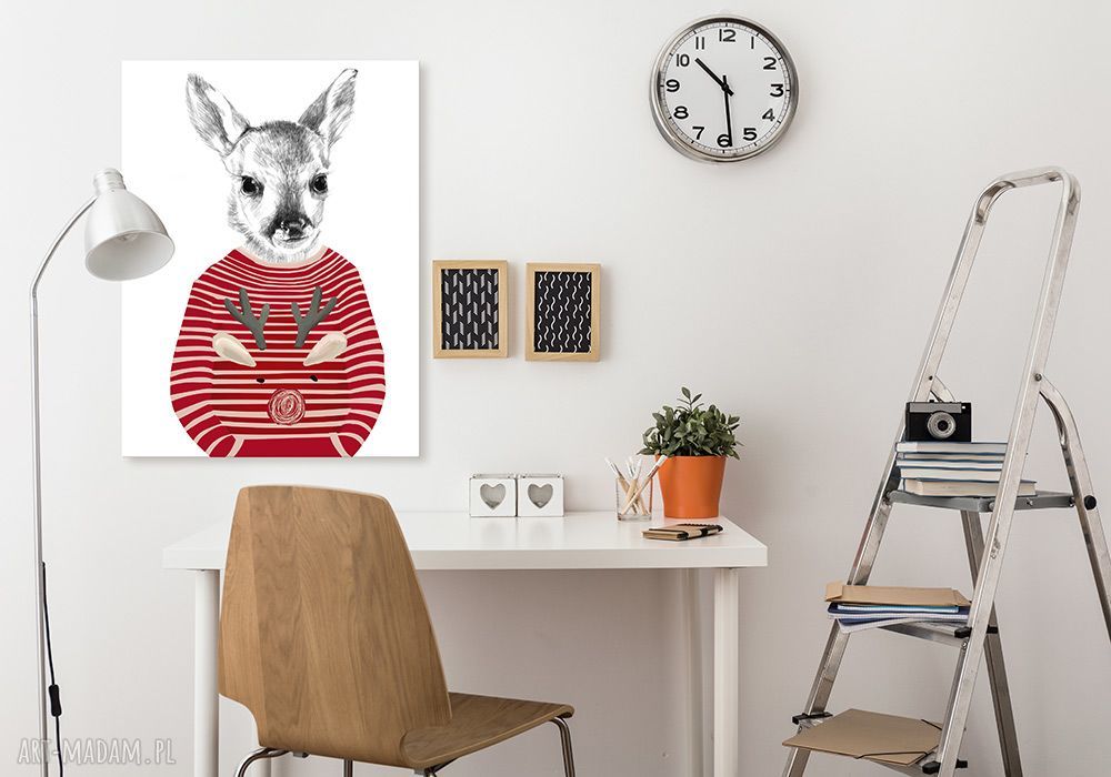 Obraz na płótnie 60x80 cm Mały Jelonek 02150
