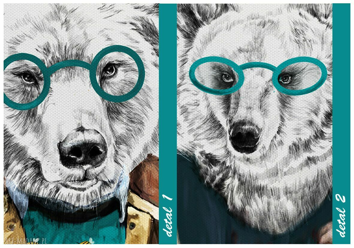 Obraz na płótnie 120x80 cm Rodzina Misiów - wysyłka w 24h