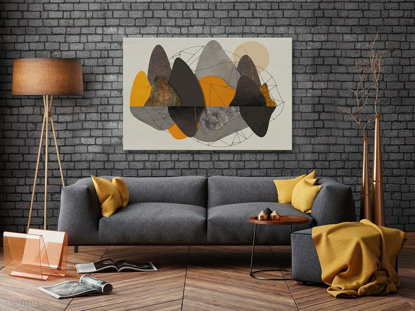 Obraz na płótnie - SKAŁY ABSTRAKCJA - 120x80 cm (60201)