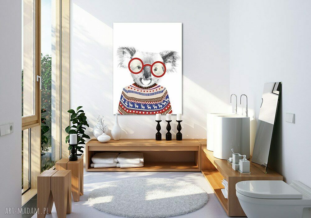 Obraz na płótnie KOALA 60x80 cm - wysyłka w 24h