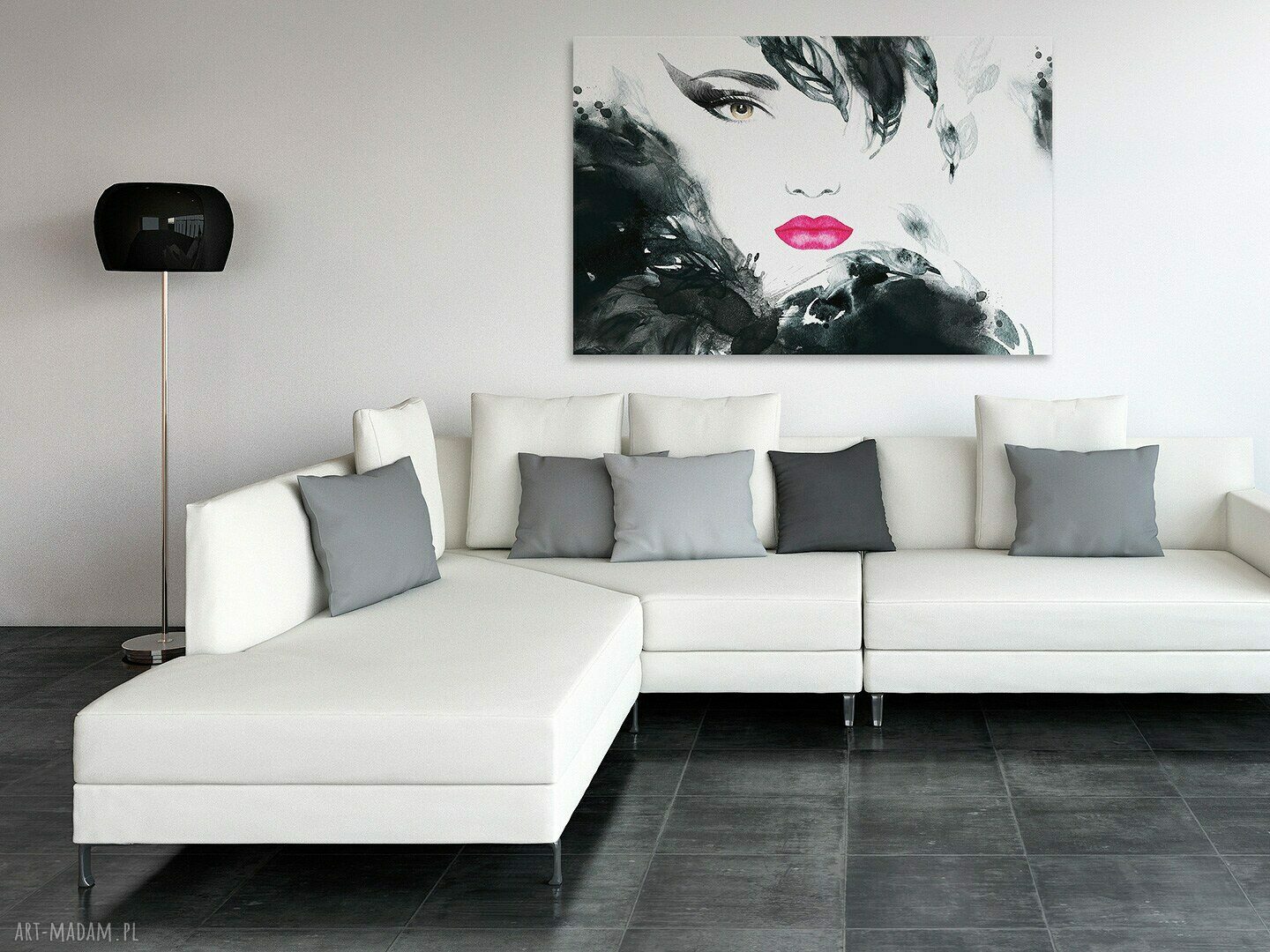 Obraz na płótnie - KOBIETA GLAMOUR - 120x80 cm (21801)