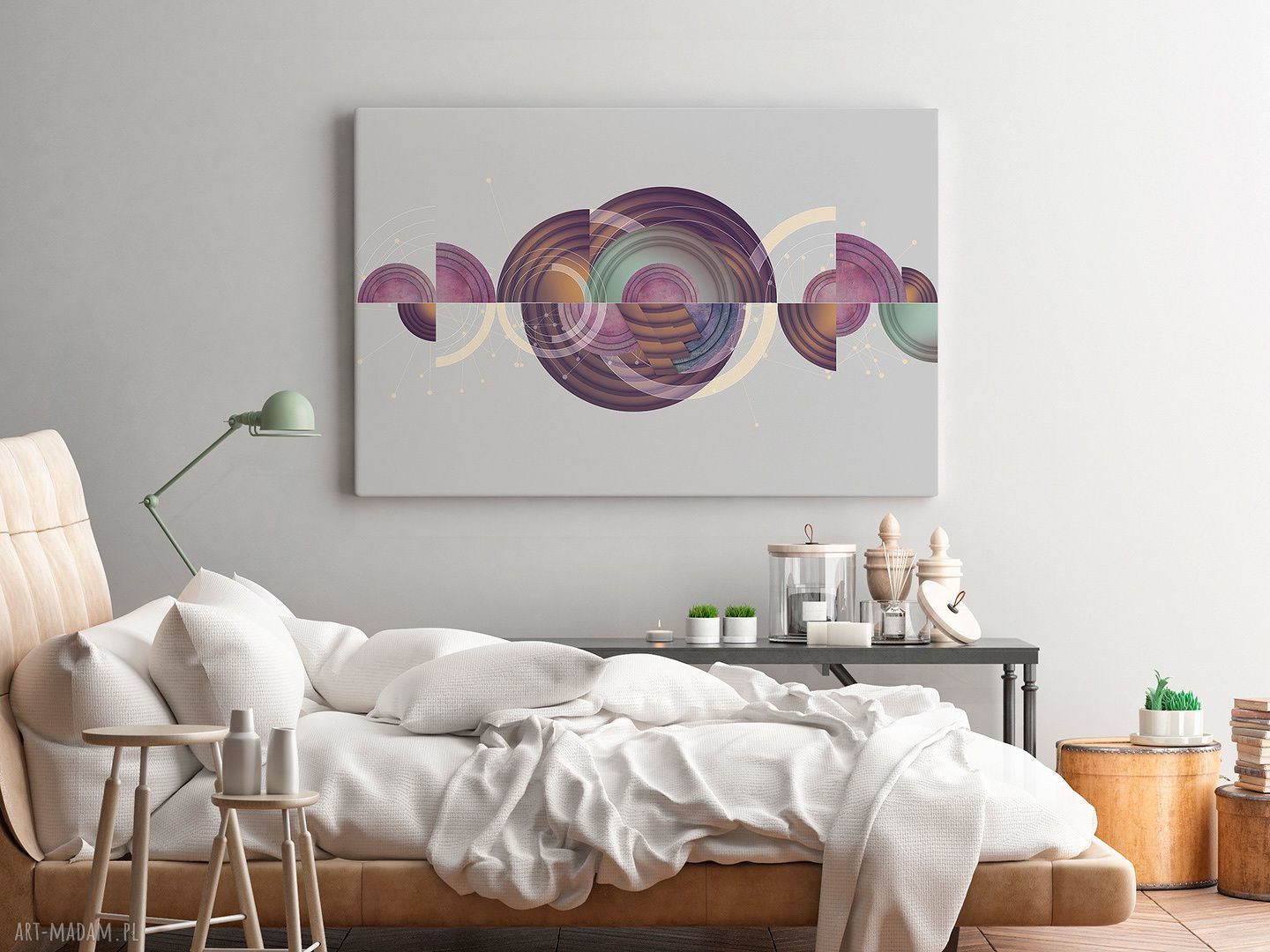 Obraz na płótnie - KSZTAŁTY KOŁA OKRĘGI - 120x80 cm (51801)