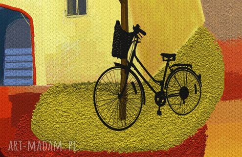 Kolorowe domki na płótnie 100x70 cm - gotowa dekoracja na ścianę
