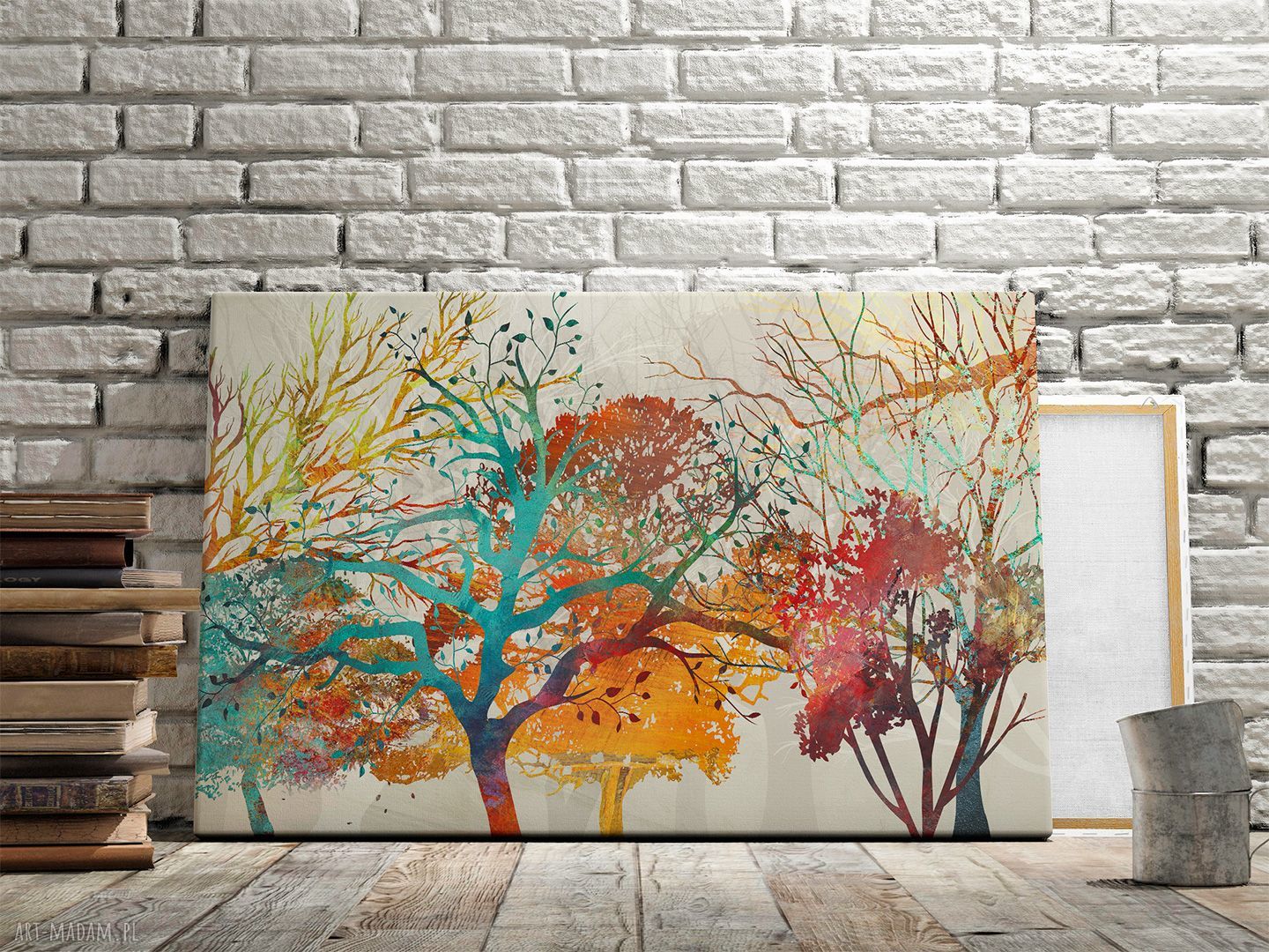 Obraz na płótnie Drzewa Natura 120x80 cm - kolorowy, nowoczesny