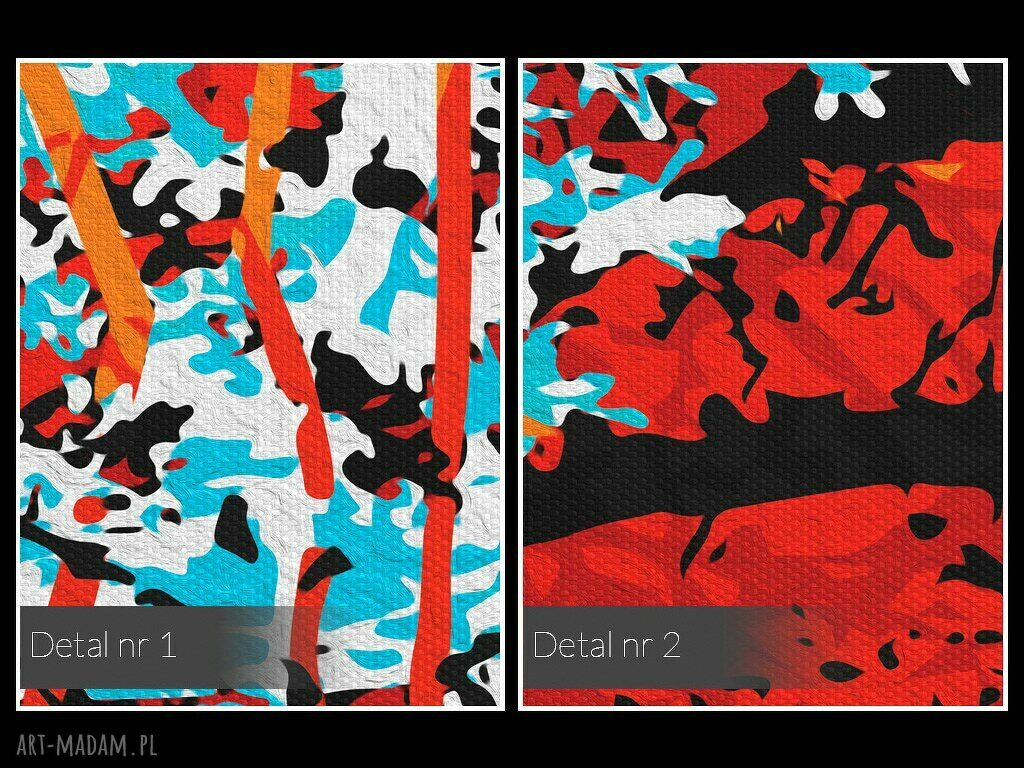 Obraz na płótnie - ABSTRAKCJA 4CZ. - 4x40x40 cm (00101)