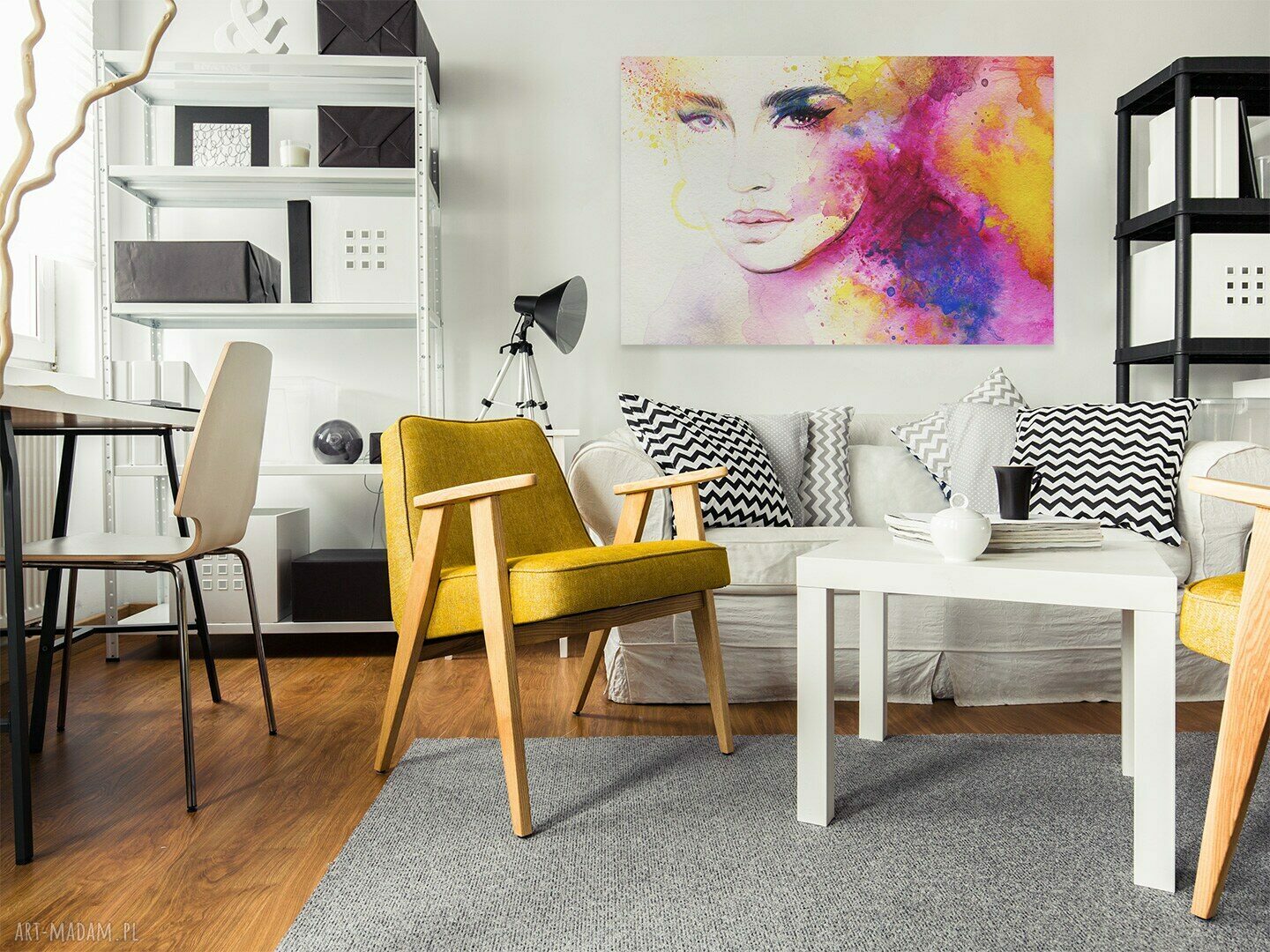 Obraz na płótnie Kobieta Kolory 150x100 cm - na zamówienie