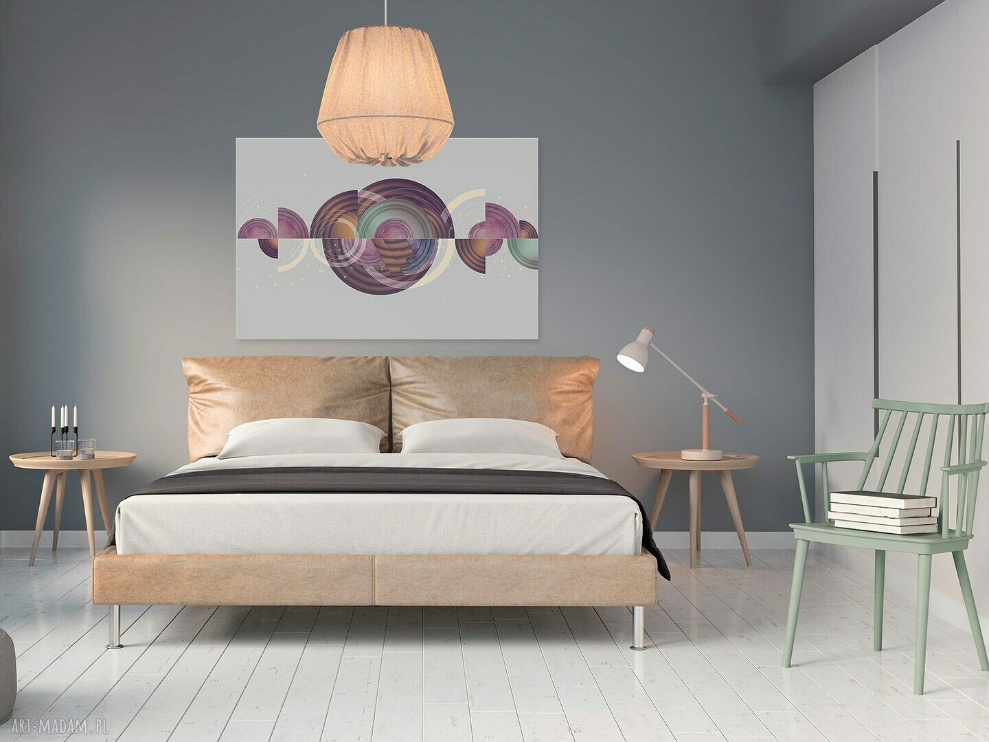Obraz na płótnie - KSZTAŁTY KOŁA OKRĘGI - 120x80 cm (51801)