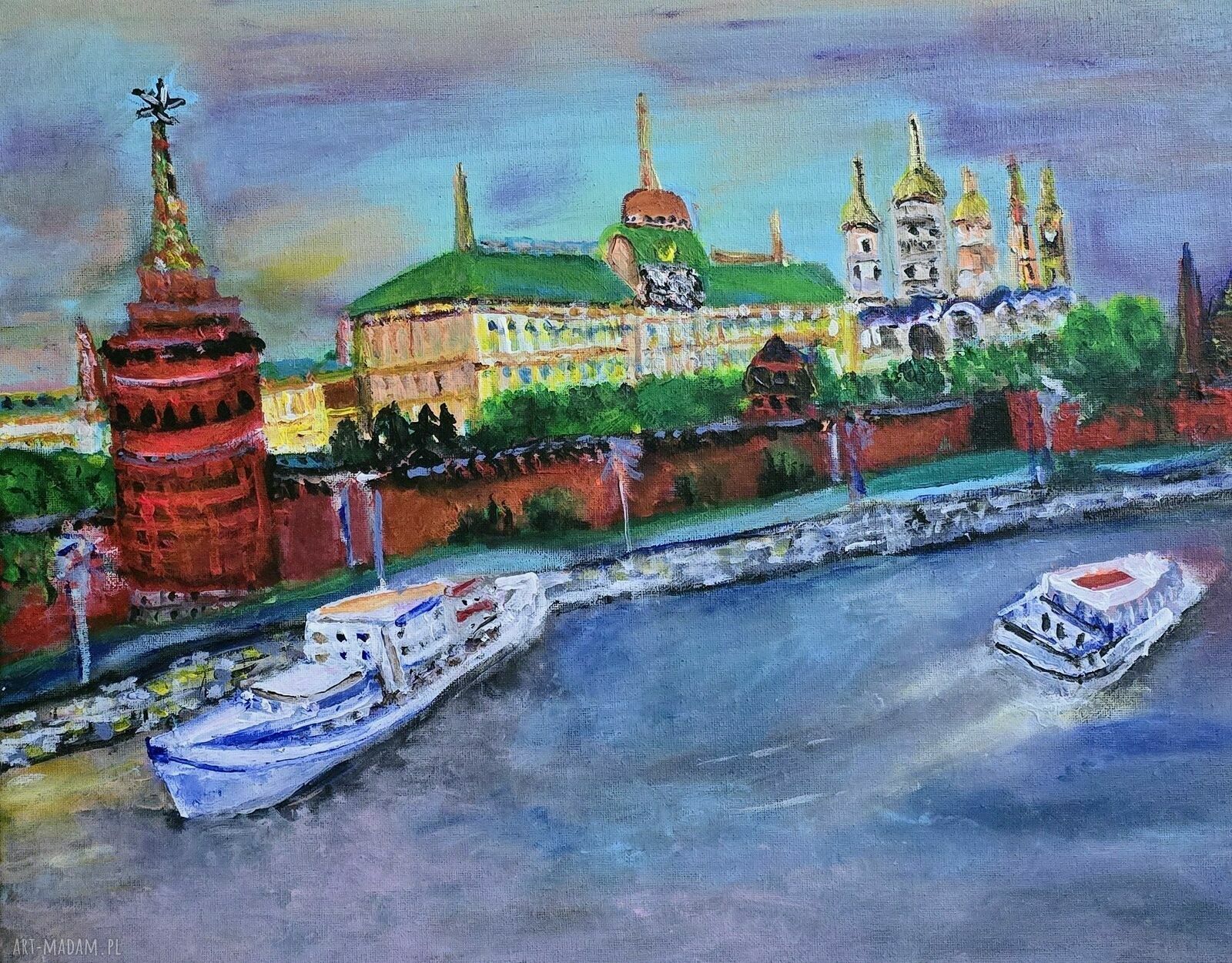 Obraz na płótnie Kreml Rosja 40x50x2 cm