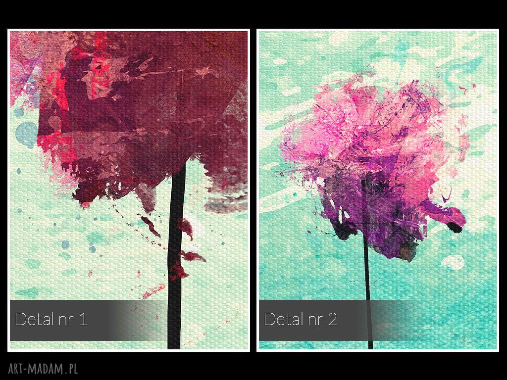 Kolorowy obraz z abstrakcją 120x80 cm - turkusowe kształty Vaku dsgn