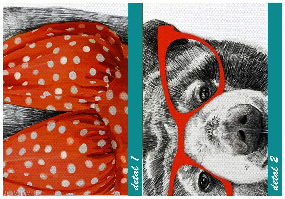 Obraz na płótnie 60x80 cm Pani Miś 02125 (gotowy do powieszenia)