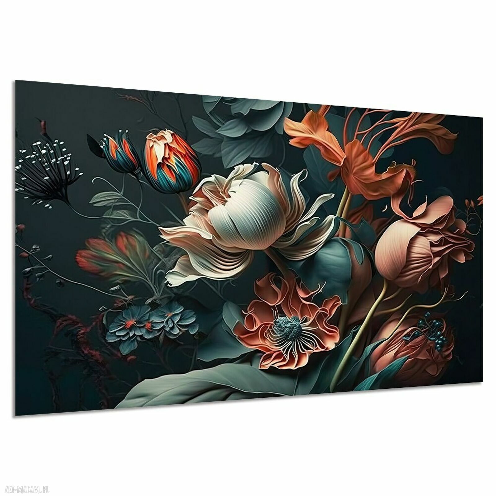 Obraz na płótnie Kwiaty 120x80 - nowoczesna dekoracja ścienna