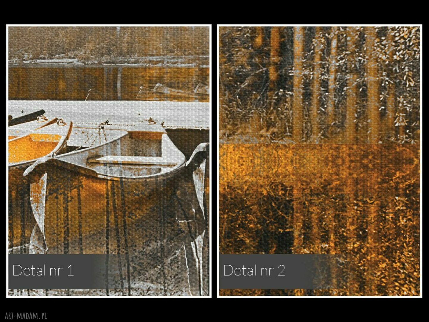 Pejzaż Gór w Pomarańczach 120x80 - obraz na płótnie