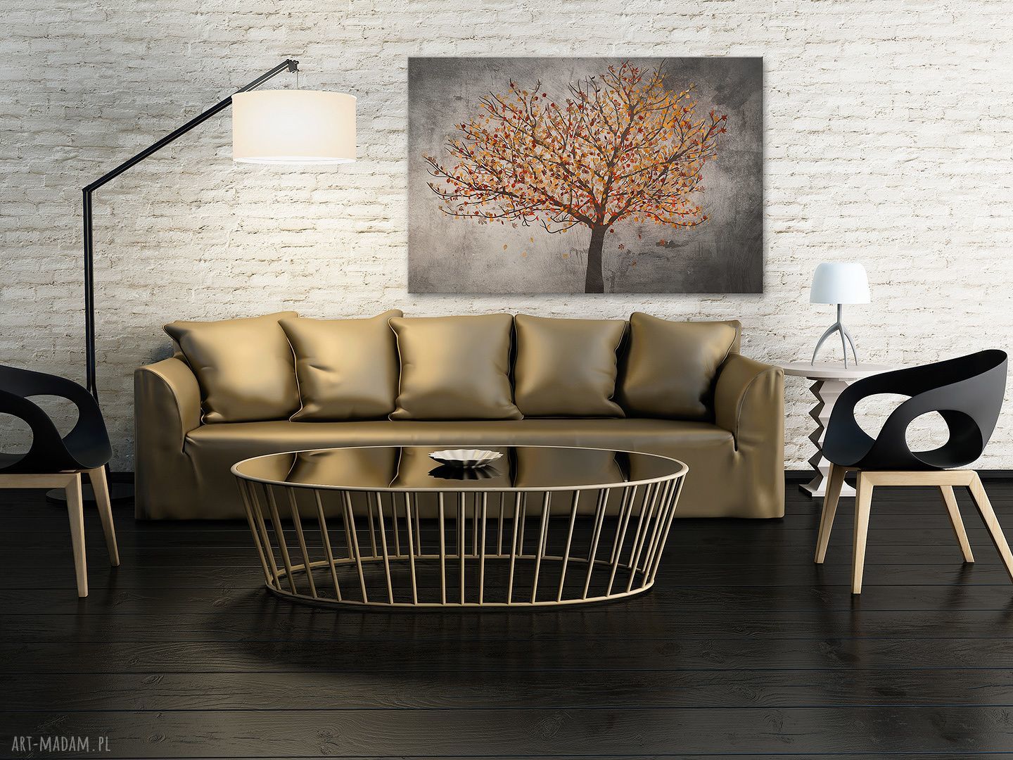 Obraz na płótnie - Drzewo Liście 120x80 cm