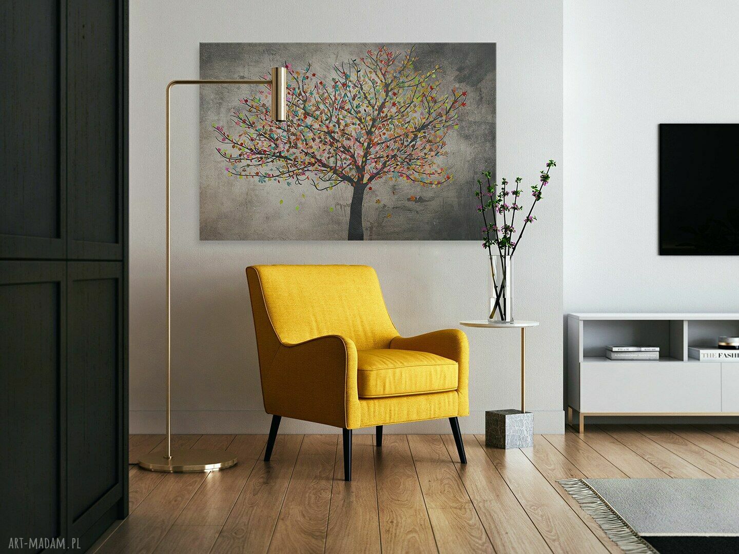 Obraz na płótnie - Drzewo Liście - 120x80 cm (30601)