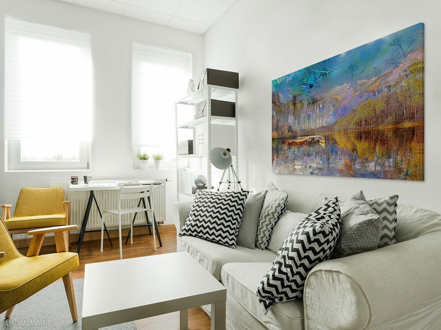 Pejzaż gór na płótnie 90x60 cm