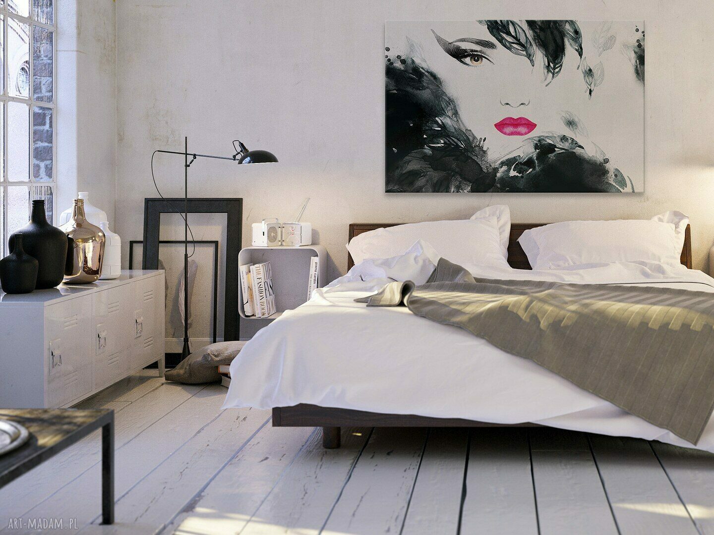 Obraz na płótnie - KOBIETA GLAMOUR - 120x80 cm (21801)