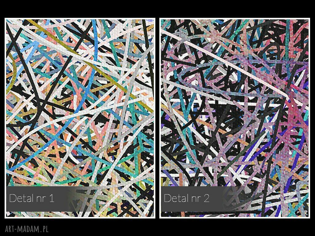 Obraz na płótnie - ABSTRAKCJA LINIE - 120x80 cm (38901)