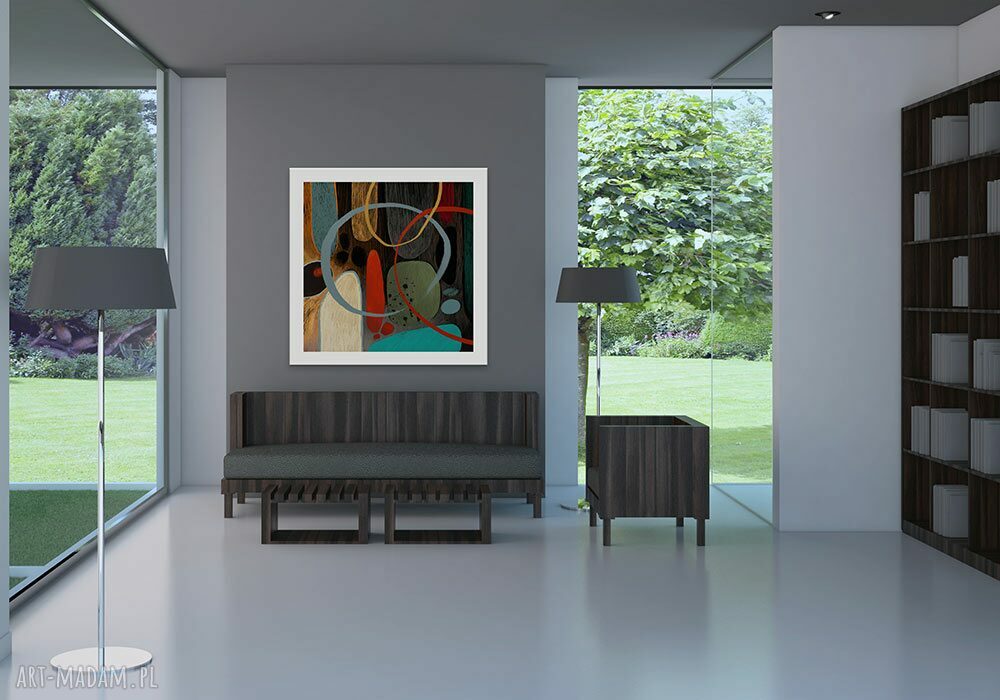 Abstrakcyjny obraz na płótnie 80x80 cm 0210