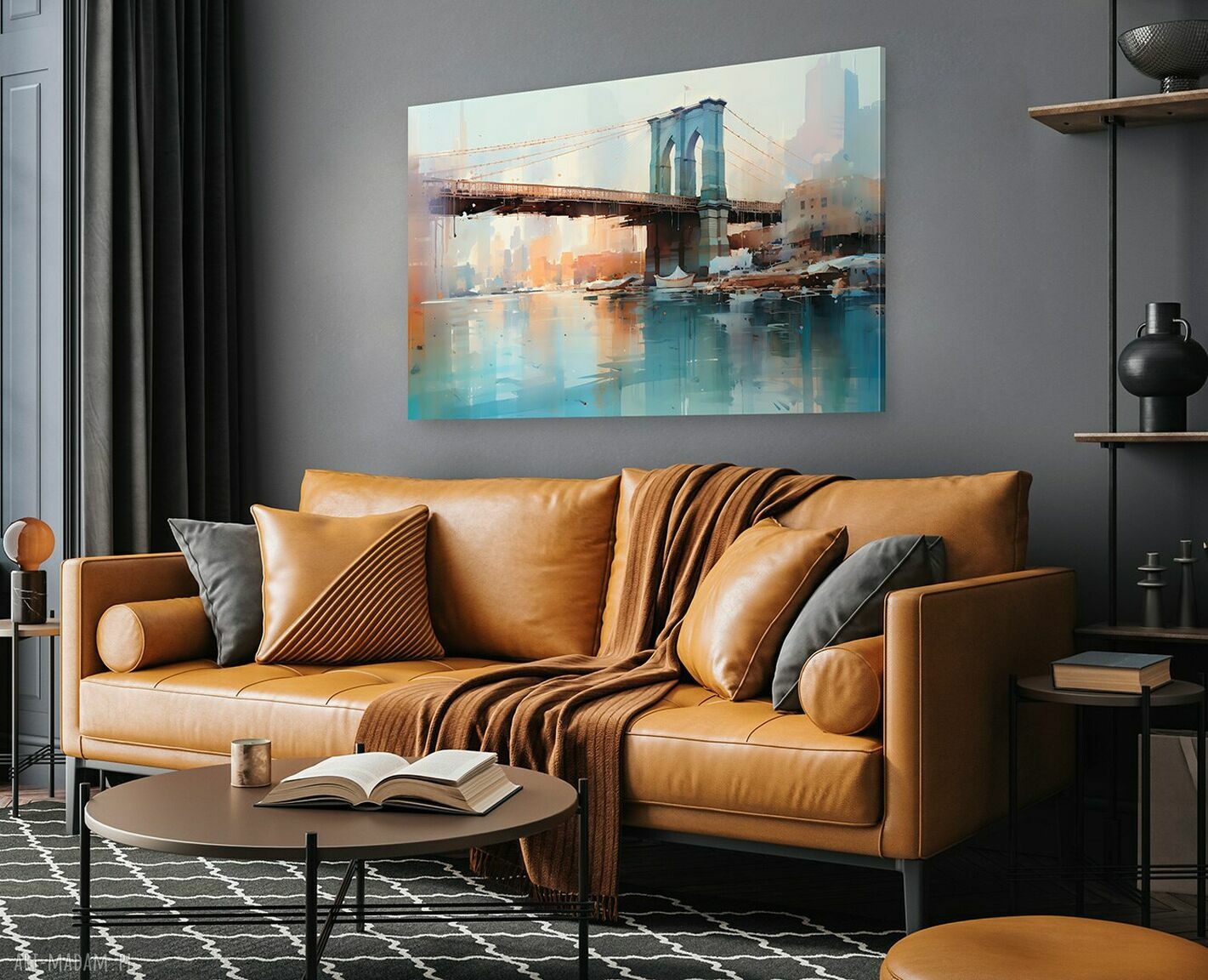 Nowoczesny obraz na płótnie Most Nowy Jork Brooklyn 120x80 cm