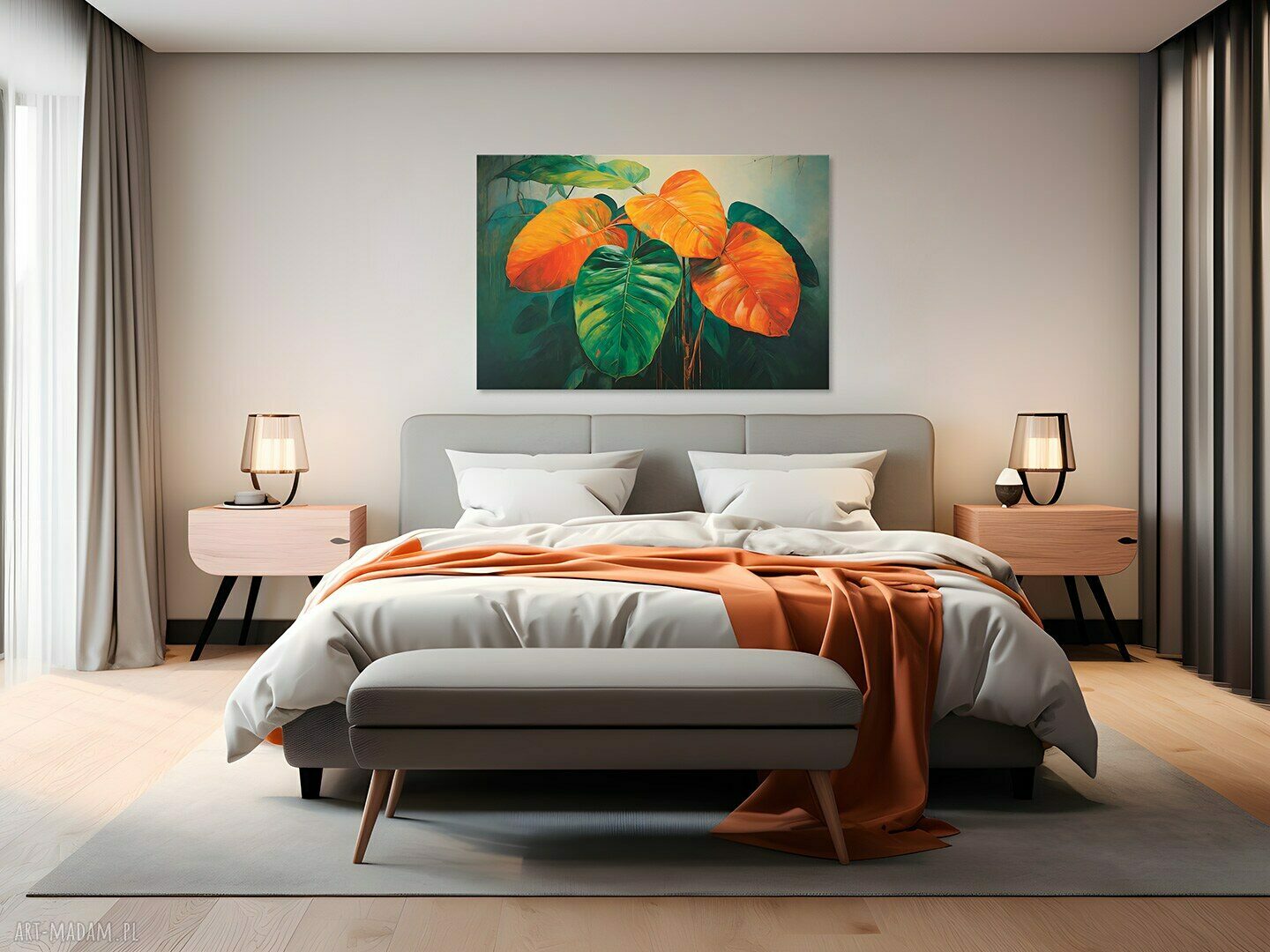Obraz na płótnie Martwa natura Monstera - 120x80 cm (102501)