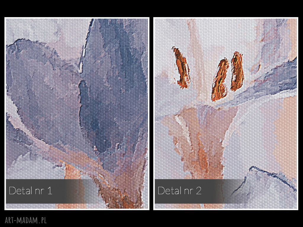 Obraz na płótnie - BŁĘKITNE KWIATY BUKIET - 50x70 cm (03901)