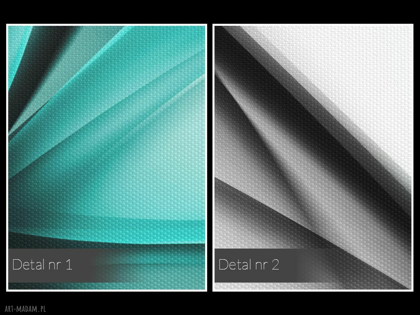 Obraz na płótnie Abstrakcja Kwiat Nowoczesny Turkus 120x80 cm (55602)