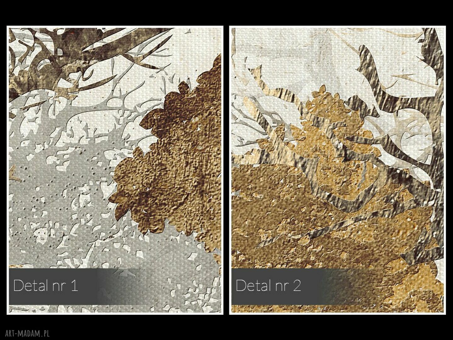 Obraz na płótnie Drzewa Brąz 120x80 cm (18102)