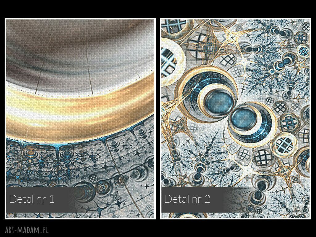 Obraz na płótnie - KOŁA FRAKTALE - 120x80 cm (62301)