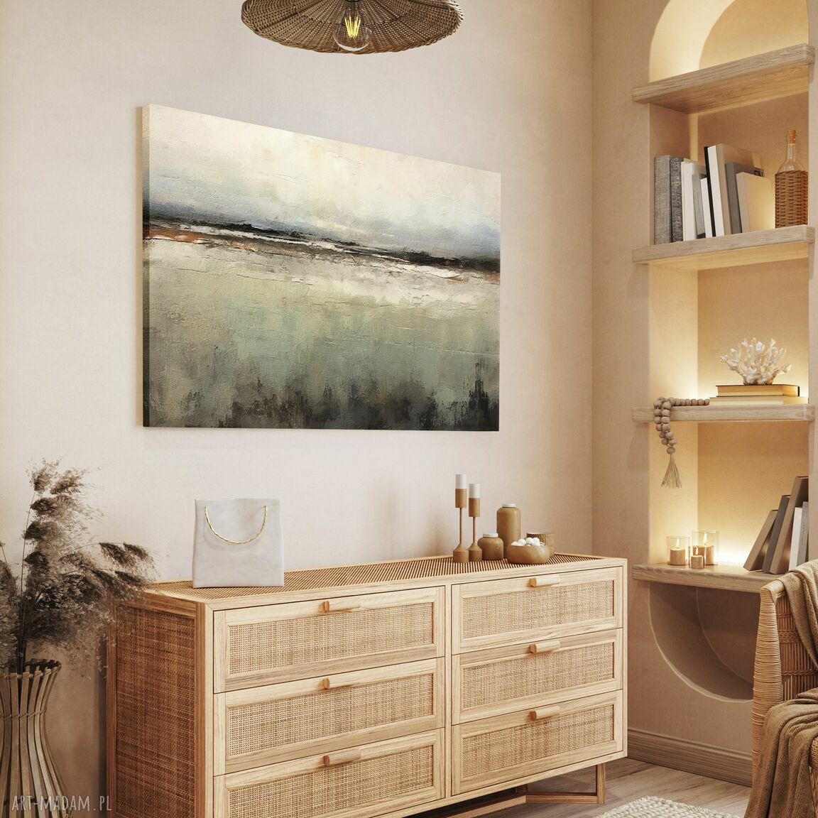 Obraz na płótnie Pejzaż II 100x70 cm - natura, żywe barwy i gotowy do zawieszenia