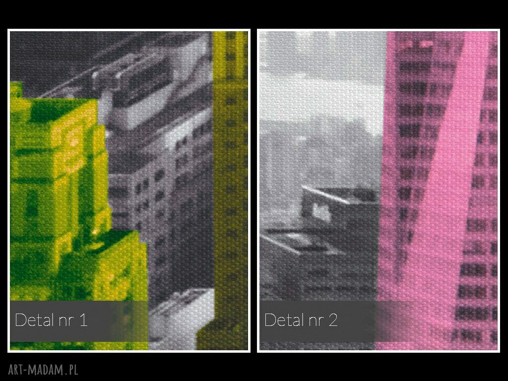 Obraz na płótnie - NOWY JORK WIEŻOWCE KOLORY - 120x80 cm (10901)