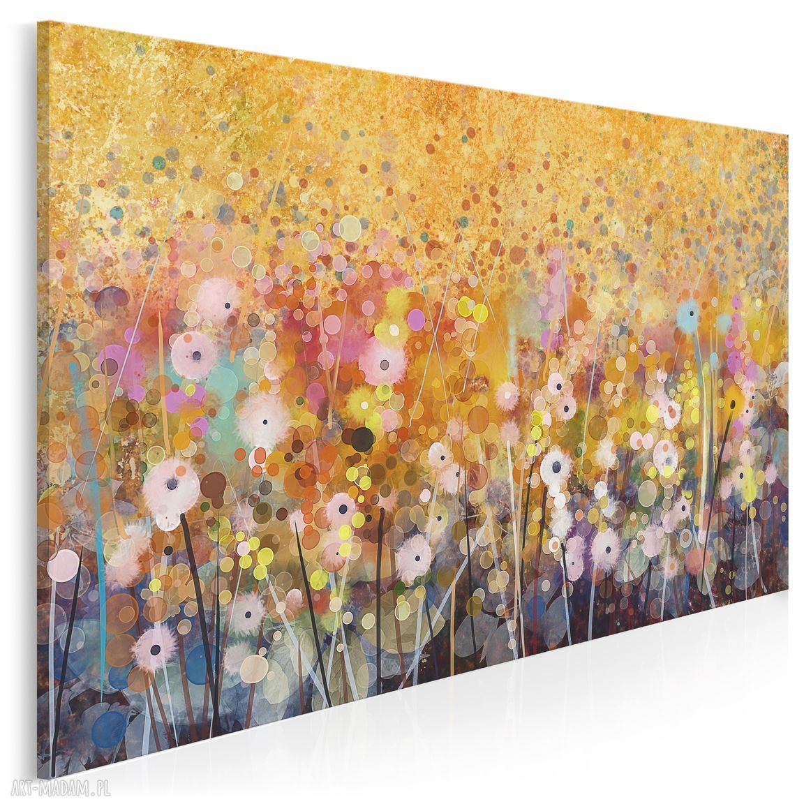 Obraz na płótnie OGRÓD KWIATY - ABSTRAKCJA 120x80 cm (Vaku dsgn)