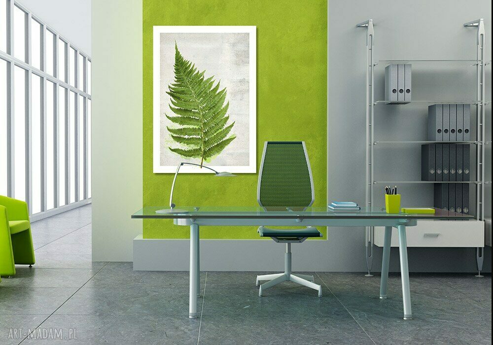 Obraz na płótnie 70x100 cm Paproć 02168 - wysyłka w 24 h