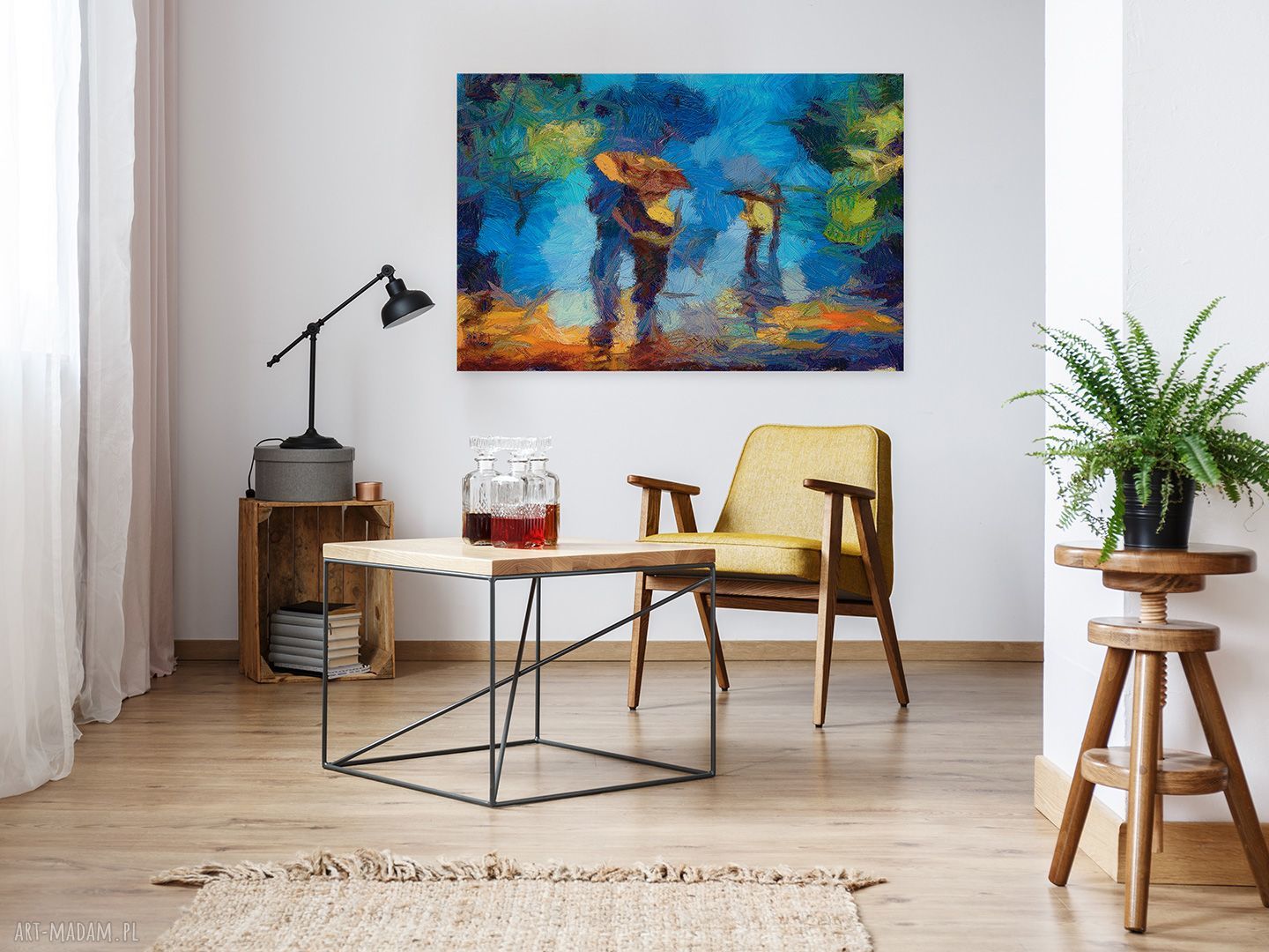Obraz na płótnie Para Miłość Spacer 120x80 cm (76001)
