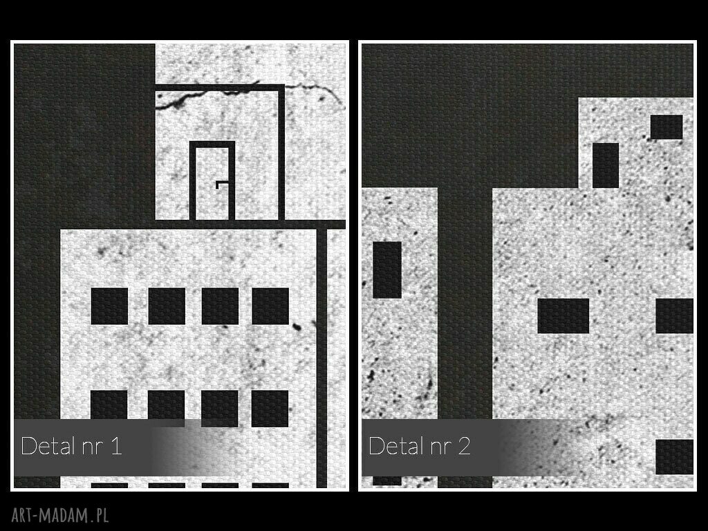 Obraz na płótnie - KLAWISZE BUDYNKI MIASTO - 120x80 cm (37401)