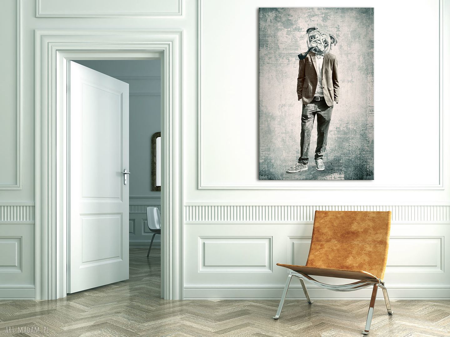 Obraz na płótnie 80x120 cm PREZES 02279 - wysyłka w 24h