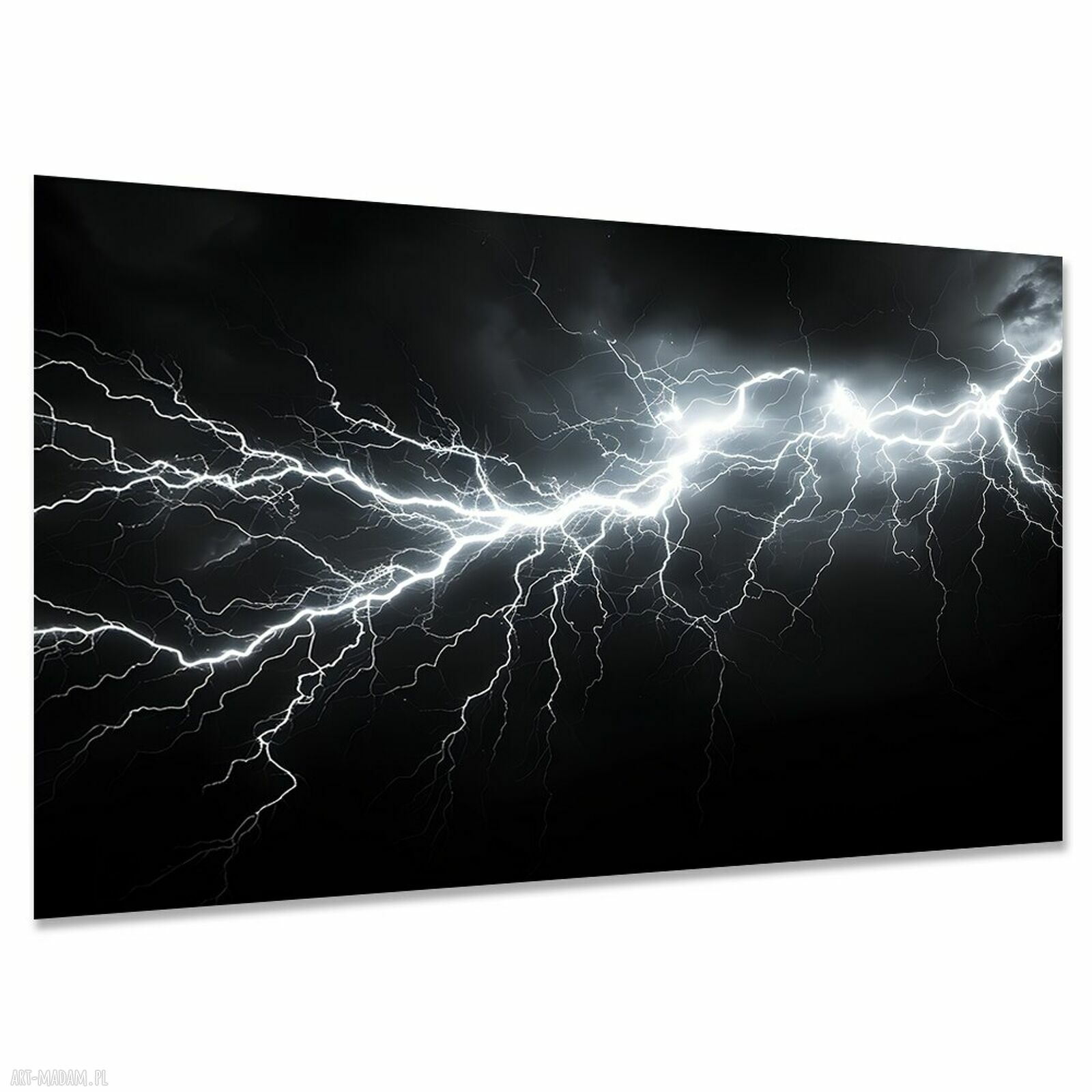 Obraz na płótnie Piorun - burza na niebie 120x80 do salonu i loft