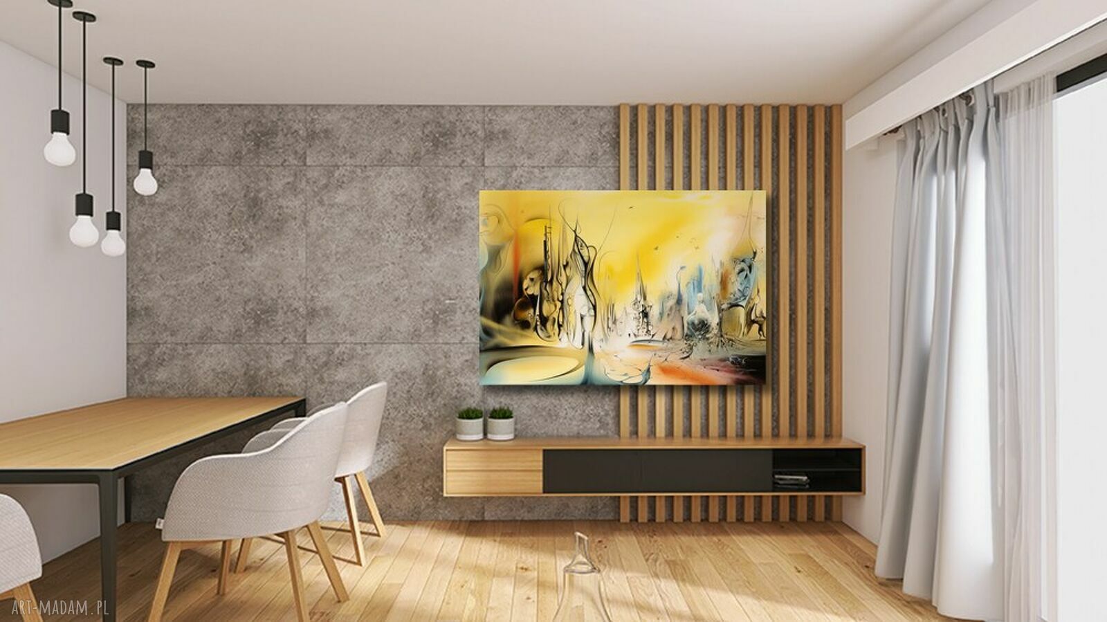 Obraz na płótnie Budda 120x80 - słoneczne kolory abstrakcja 66