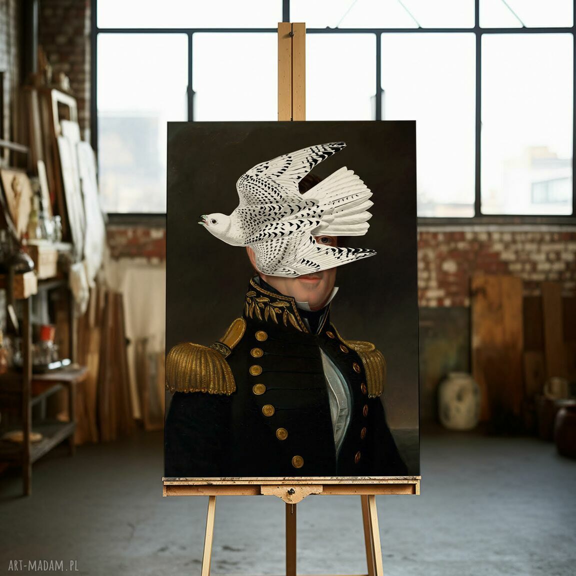 Obraz Commander Bird 80x120 cm na płótnie canvas - gotowy do zawieszenia