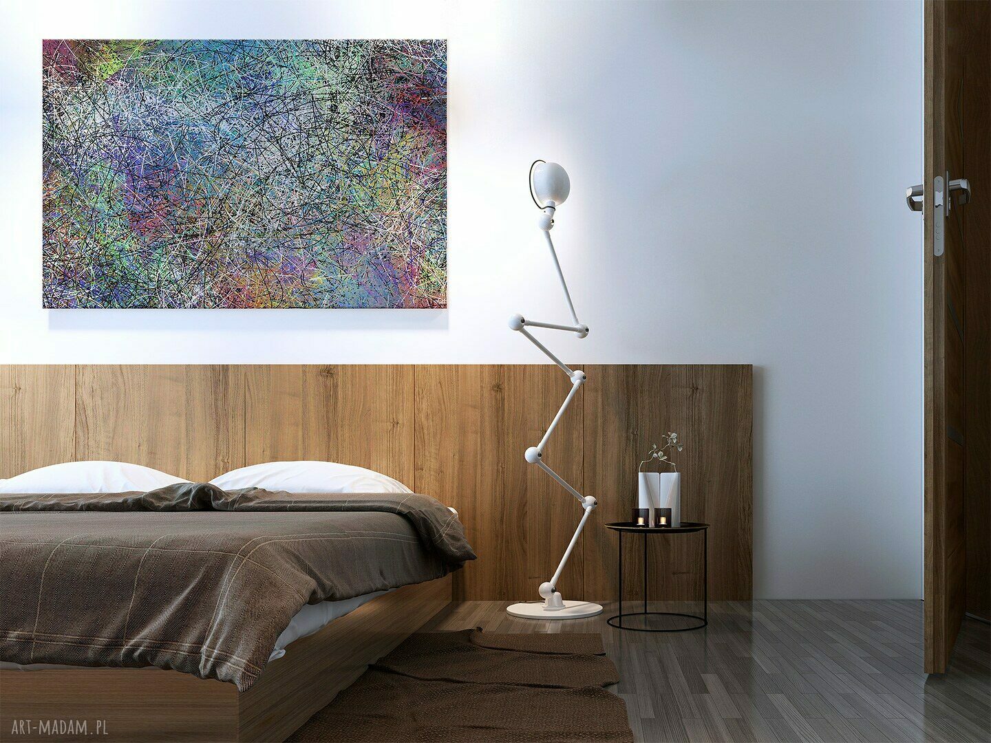 Obraz na płótnie - ABSTRAKCJA LINIE - 120x80 cm (38901)