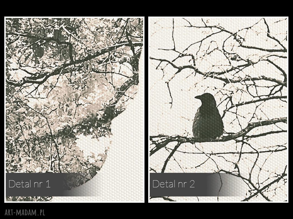 Obraz na płótnie 80x80 - drzewo, gałęzie i twarz